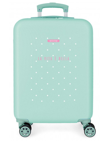 3751121 ABS SUITCASE 55CM 4W. MOVOM LA VITA E BELLA TURQUOIS